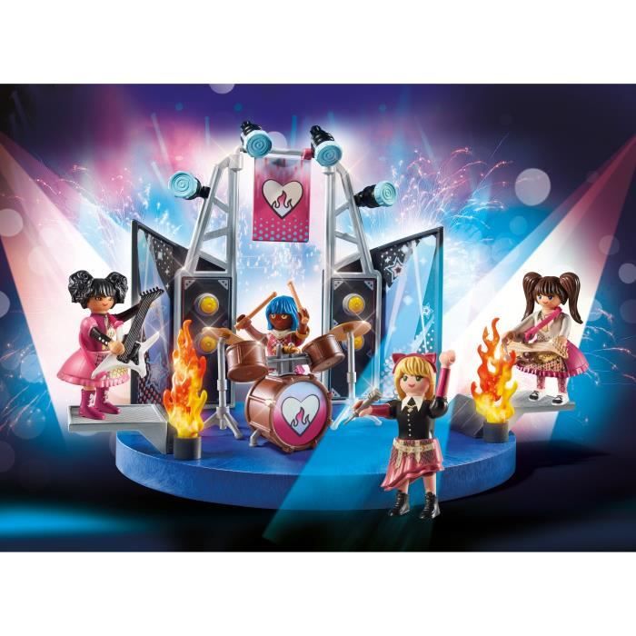 PLAYMOBIL - 71042 - City Life L'école - Groupe de rock - Promo pack musiciens