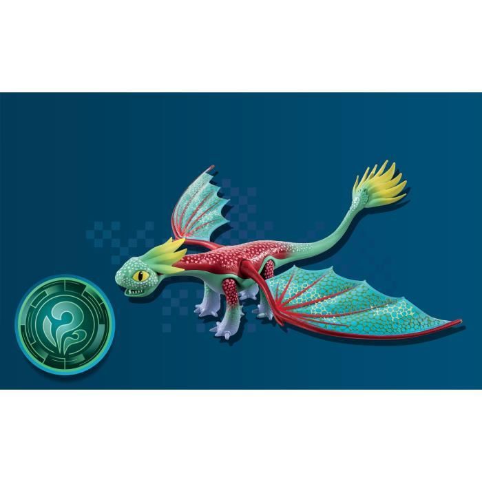 PLAYMOBIL - 71083 - Dragons Nine Realms: Feathers & Alex - Figurine de dragon amovible