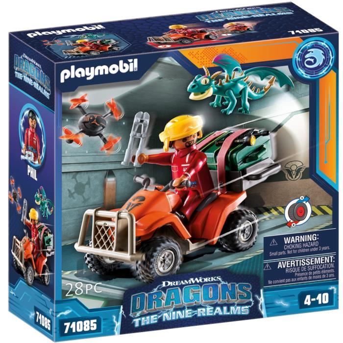 PLAYMOBIL - 71085 - Dragons Nine Realms: Icaris Quad - Multicolore - Pour Enfant de 4 ans et plus