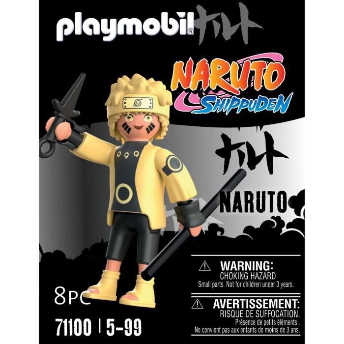 PLAYMOBIL - Naruto Shippuden - Naruto Rikudou Sennin Mode - Figurine de Collection avec Accessoires