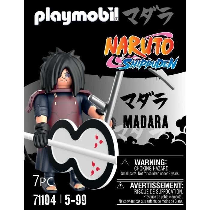 PLAYMOBIL 71104 Madara Figurine, Naruto Shippuden, 8 pieces