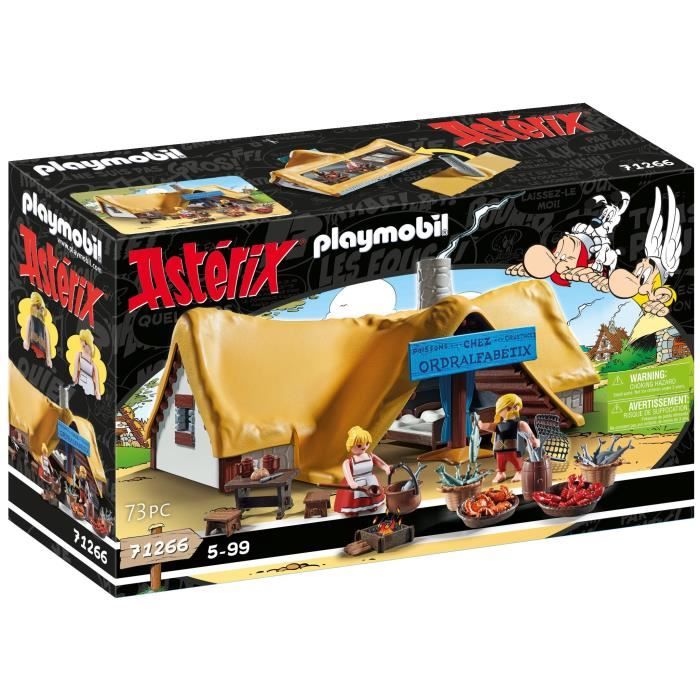 PLAYMOBIL 71266 Astérix Hutte d'Ordralfabetix, village d'Astérix, Jouet de collection, Des 5 ans