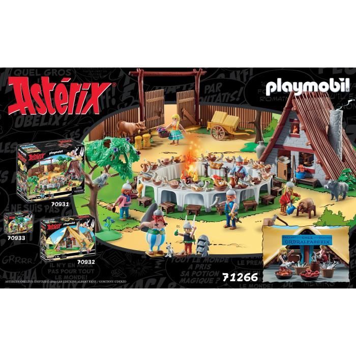 PLAYMOBIL 71266 Astérix Hutte d'Ordralfabetix, village d'Astérix, Jouet de collection, Des 5 ans