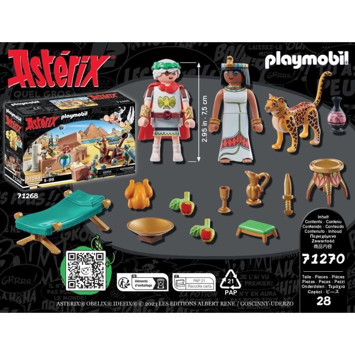 PLAYMOBIL - 71270 - Astérix : César et Cléopâtre