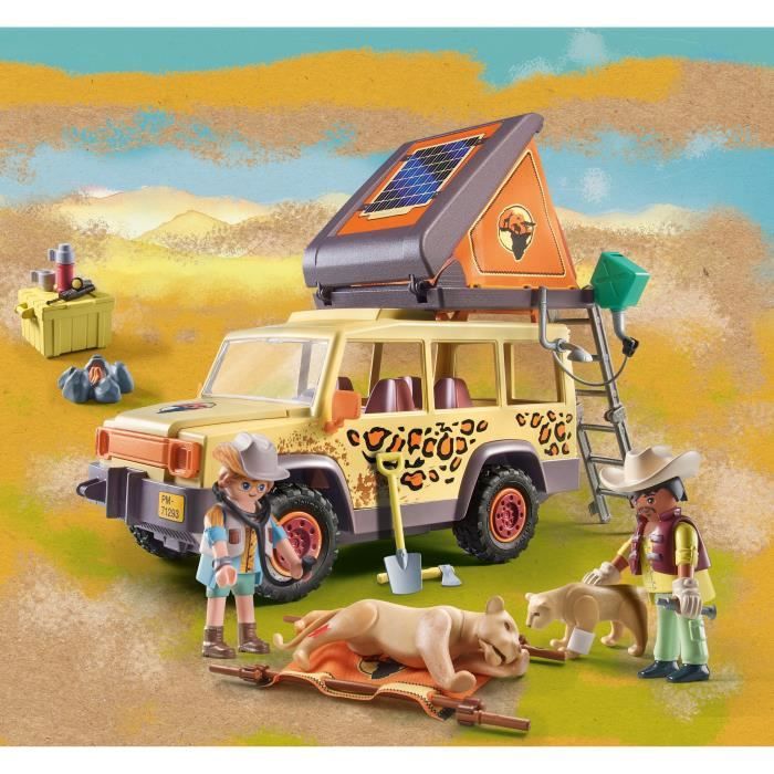 PLAYMOBIL - 71293 - Wiltopia - Explorateurs avec véhicule tout terrain - 98 pieces