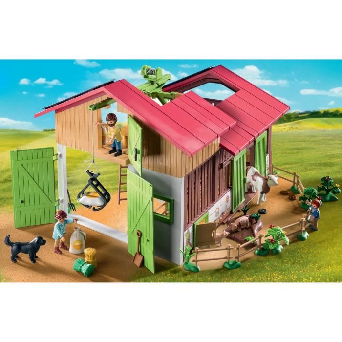 PLAYMOBIL 71304 Ferme avec panneaux solaires, Country La vie a la ferme, 182 pieces, Des 4 ans