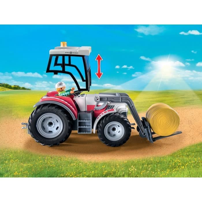 PLAYMOBIL - 71305 - Grand tracteur électrique - Country La vie a la ferme - 31 pieces