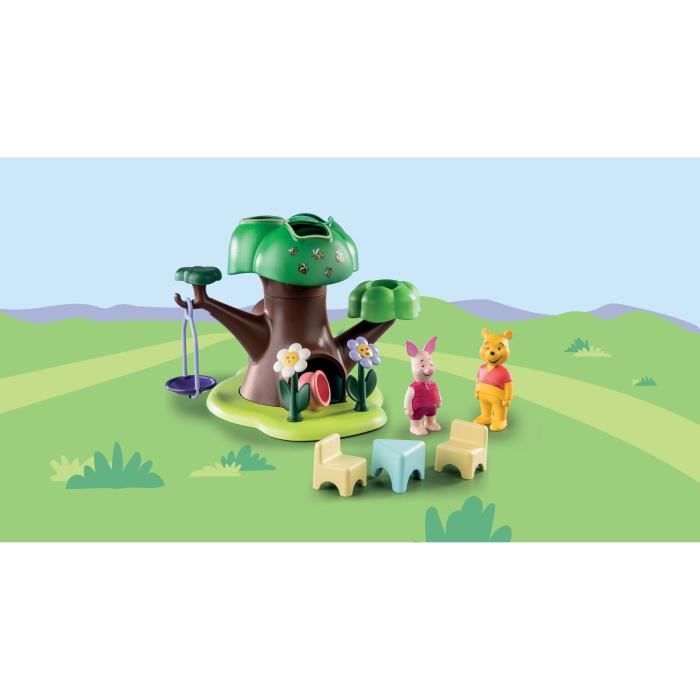 PLAYMOBIL 1.2.3 - 71316 - Winnie l'ourson et Porcinet avec cabane - Disney