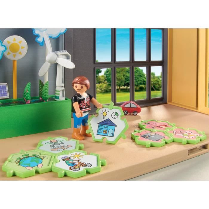 PLAYMOBIL - Classe éducative sur l'écologie - City Life - L'école - 52 pieces