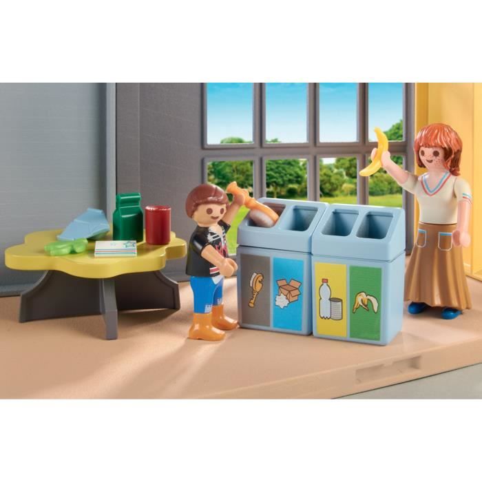 PLAYMOBIL - Classe éducative sur l'écologie - City Life - L'école - 52 pieces