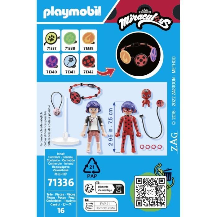 PLAYMOBIL 71336 Miraculous : Marinette  & Ladybug