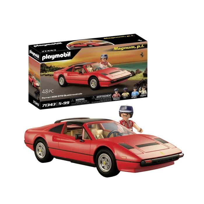 PLAYMOBIL 71343 Magnum Ferrari 308GT, Voiture de collection, Classic Cars, 48 pieces