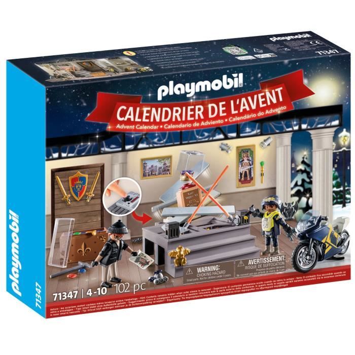 Calendrier de l'Avent PLAYMOBIL - Police - La magie de Noël - 24 cases a ouvrir