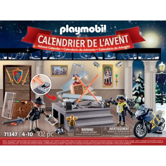 Calendrier de l'Avent PLAYMOBIL - Police - La magie de Noël - 24 cases a ouvrir