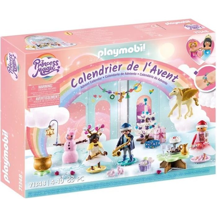 Calendrier de l'Avent PLAYMOBIL - Arc-en-ciel - La magie de Noël - 24 cases a ouvrir