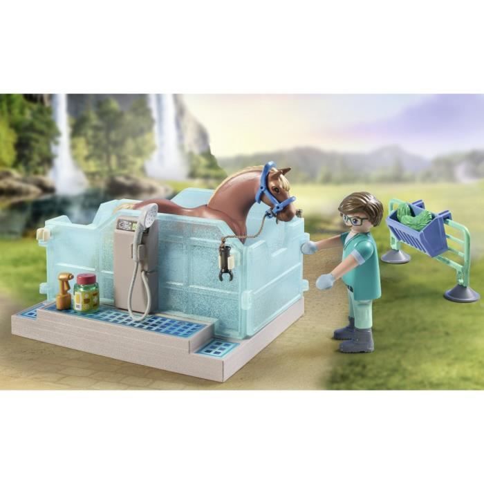 PLAYMOBIL 71352 - Vétérinaire et centre de thérapie - Horses of Waterfall - Pour enfants des 5 ans