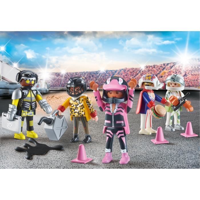 PLAYMOBIL - My Figures : Cascadeurs - Stunt Show - 74 pieces - Des 5 ans