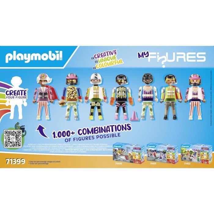 PLAYMOBIL - My Figures : Cascadeurs - Stunt Show - 74 pieces - Des 5 ans