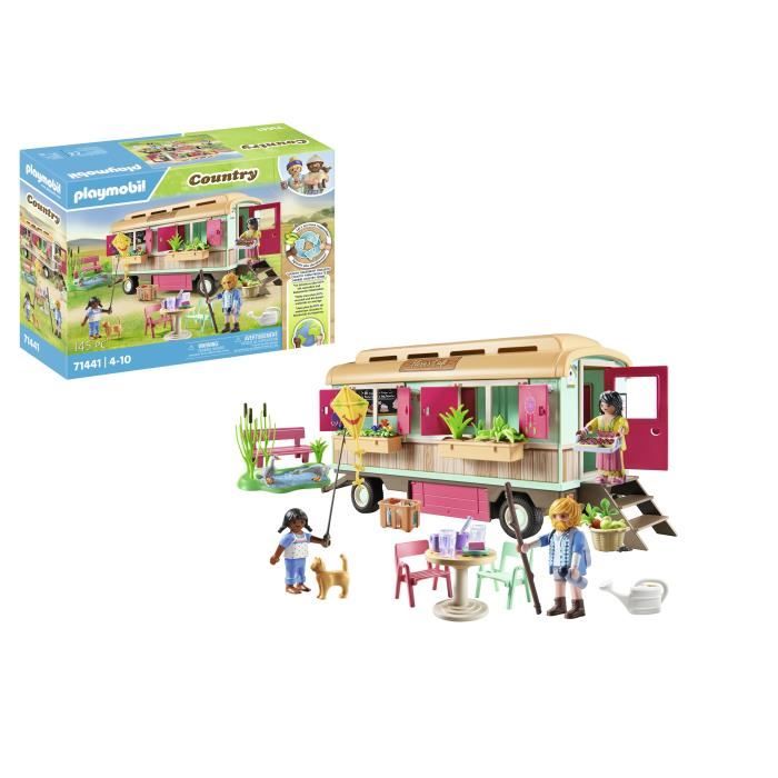 PLAYMOBIL 71441 Roulotte café boutique, Country La vie a la ferme, Des 4 ans