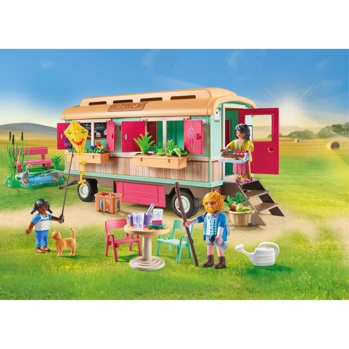 PLAYMOBIL 71441 Roulotte café boutique, Country La vie a la ferme, Des 4 ans