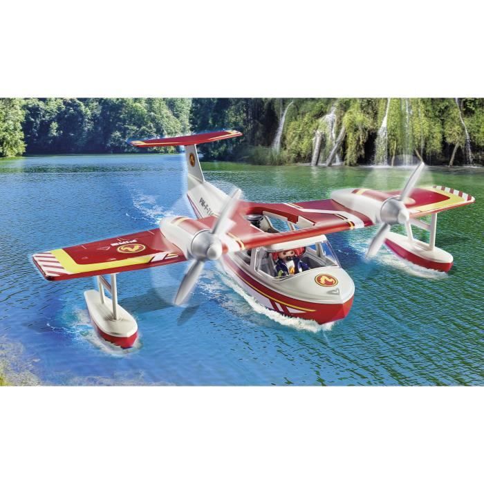 PLAYMOBIL 71463 Hydravion avec pompier - Action Heroes - Les pompiers - Des 4 ans