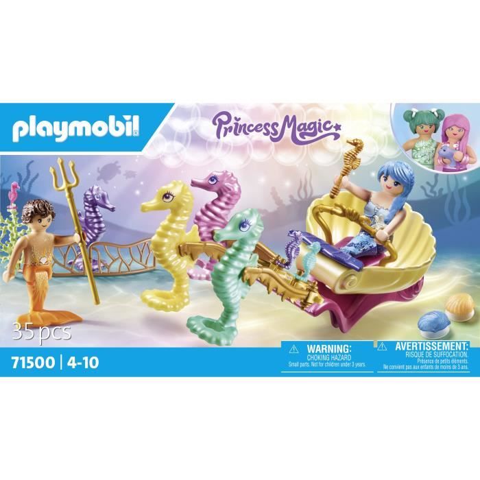 PLAYMOBIL 71500 Caleche avec sirenes et hippocampes