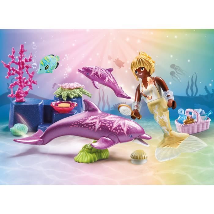 PLAYMOBIL 71501 Sirene avec dauphins