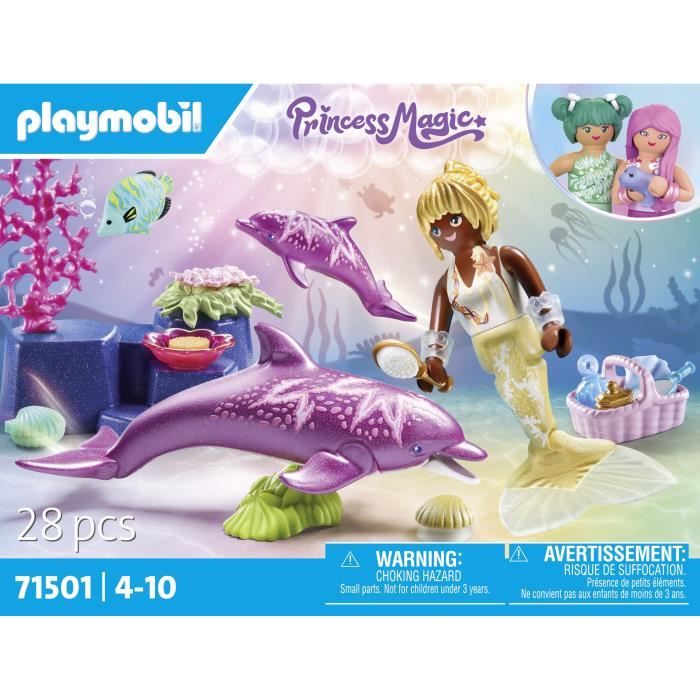 PLAYMOBIL 71501 Sirene avec dauphins