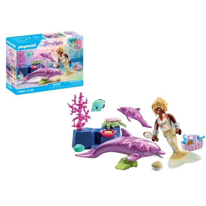 PLAYMOBIL 71501 Sirene avec dauphins