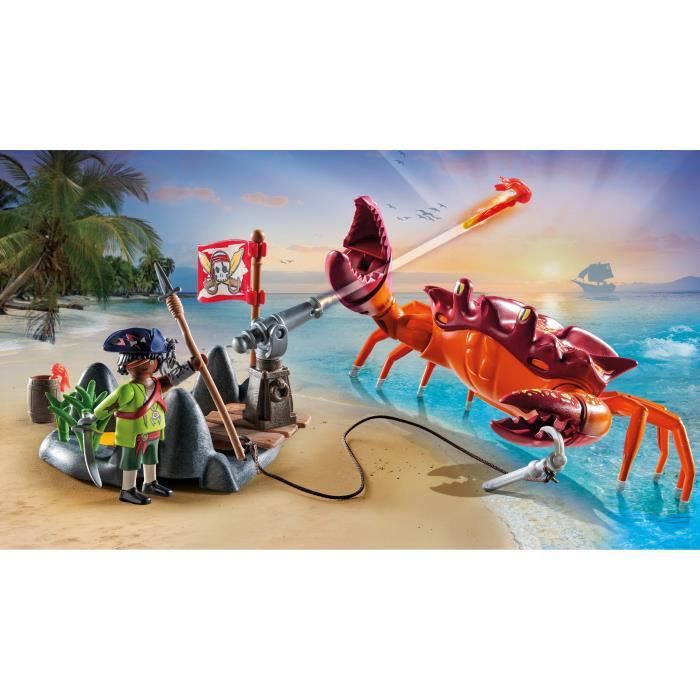 PLAYMOBIL 71532 Pirate et crabe géant - Les Pirates