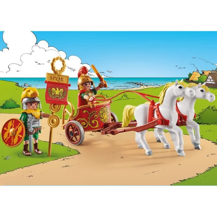 PLAYMOBIL 71543 Astérix : César avec char et chevaux