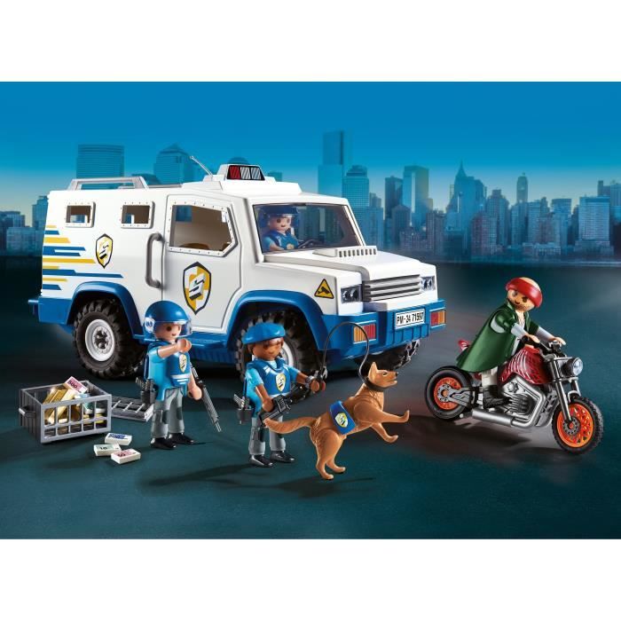 PLAYMOBIL - 71597 - Fourgon blindé convoyeurs