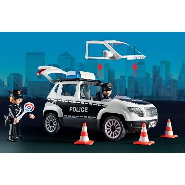 PLAYMOBIL - 71602 - Poste police véhicules