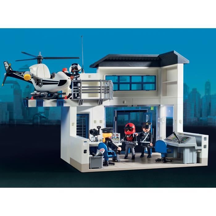 PLAYMOBIL - 71602 - Poste police véhicules