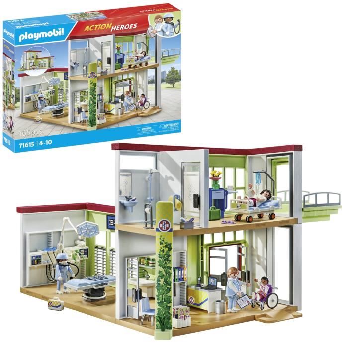 PLAYMOBIL - 71615 - Hôpital aménagé