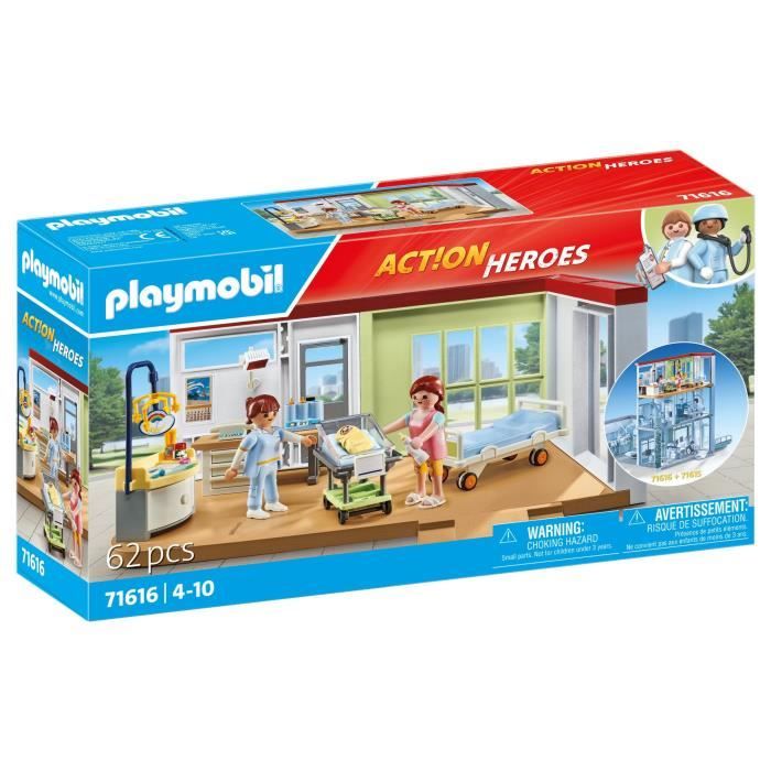 PLAYMOBIL - 71616 - Chambre de maternité