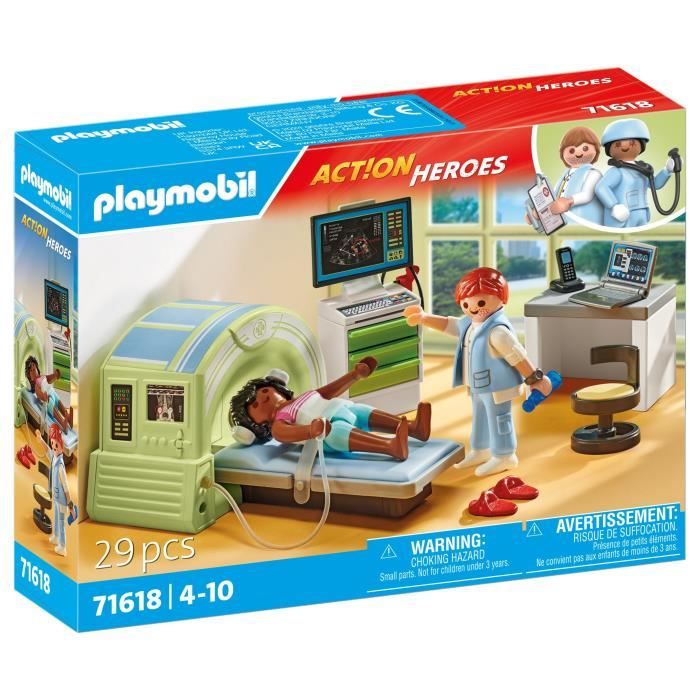 PLAYMOBIL - 71618 - Scanner médical patiente