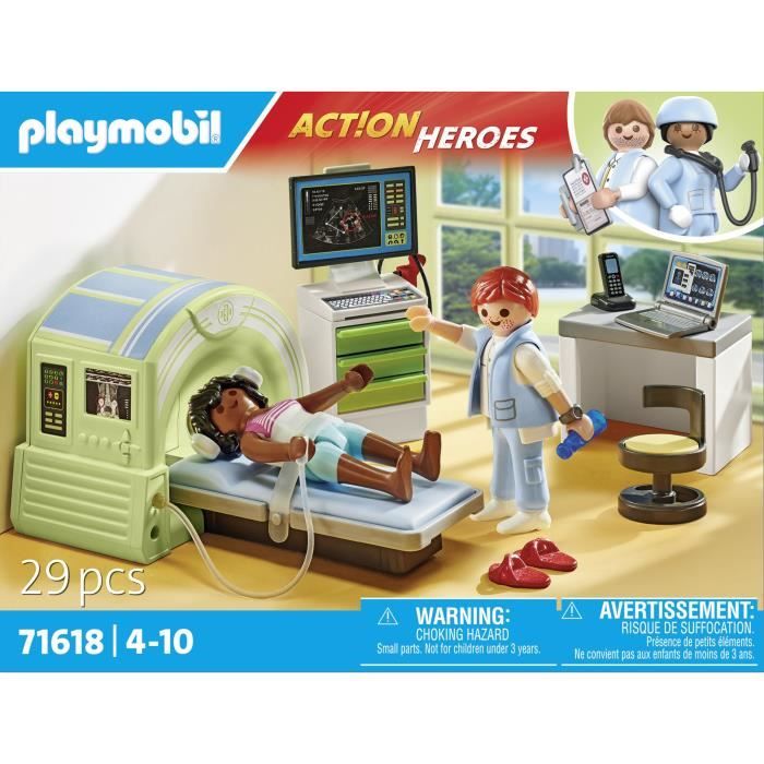 PLAYMOBIL - 71618 - Scanner médical patiente