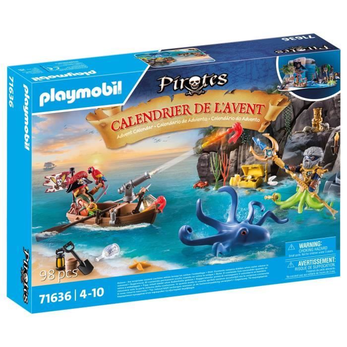 PLAYMOBIL - 71636 - Calendrier l'Avent Pirate