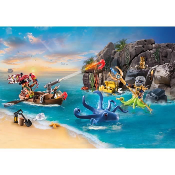 PLAYMOBIL - 71636 - Calendrier l'Avent Pirate