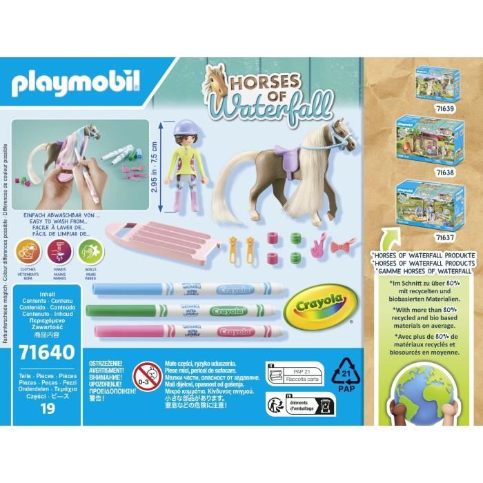 PLAYMOBIL - 71640 - Cavaliere crinier colorie