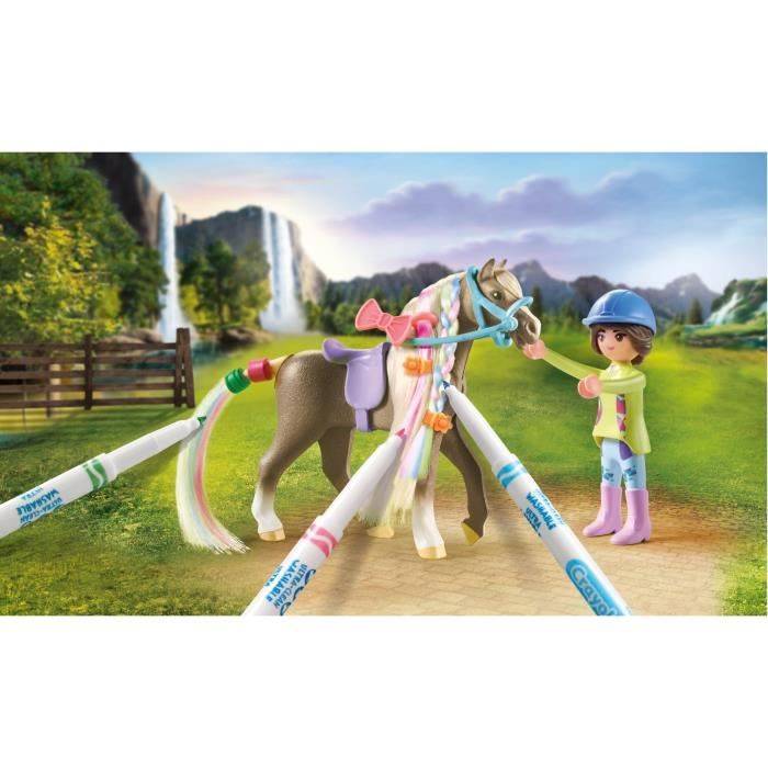 PLAYMOBIL - 71640 - Cavaliere crinier colorie