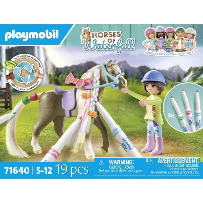 PLAYMOBIL - 71640 - Cavaliere crinier colorie