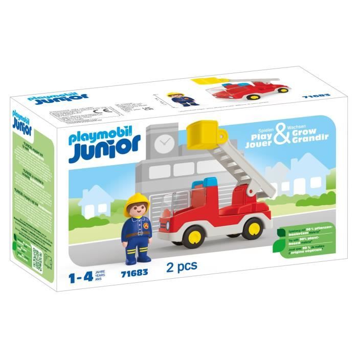 PLAYMOBIL JUNIOR - 71683 - Camion de pompier