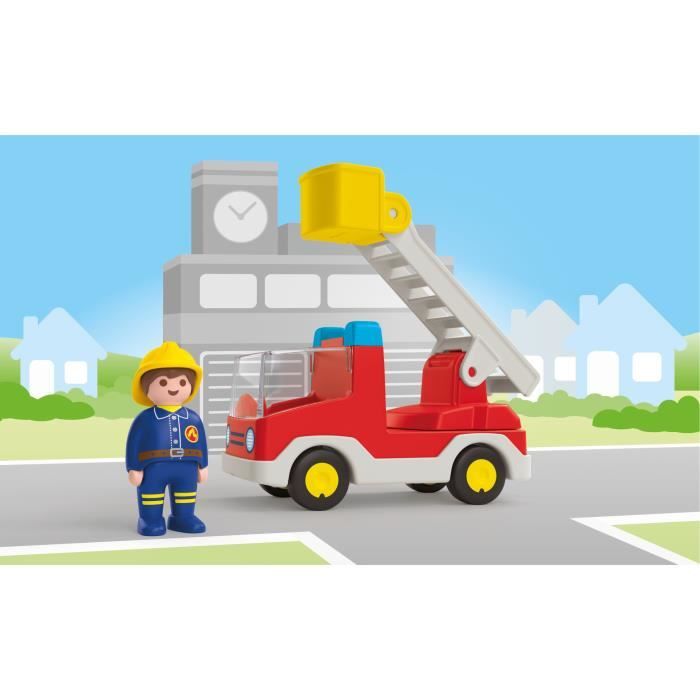 PLAYMOBIL JUNIOR - 71683 - Camion de pompier