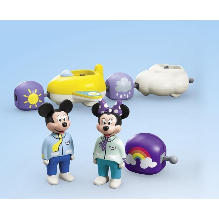 PLAYMOBIL 71697 Train des nuages de Mickey et Minnie - Disney - Comprend Minnie, Mickey et un avion-train-nuage - Des 1 an