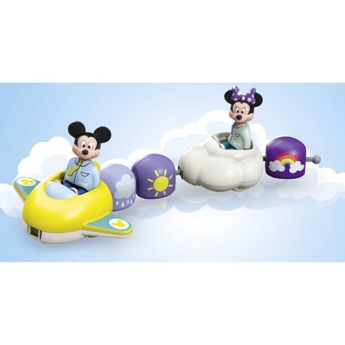 PLAYMOBIL 71697 Train des nuages de Mickey et Minnie - Disney - Comprend Minnie, Mickey et un avion-train-nuage - Des 1 an