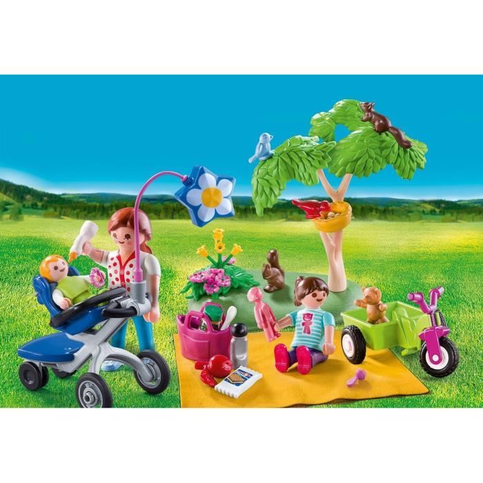 PLAYMOBIL - Valisette Pique-Nique en Famille - 9103 - Contient 3 personnages et de nombreux accessoires