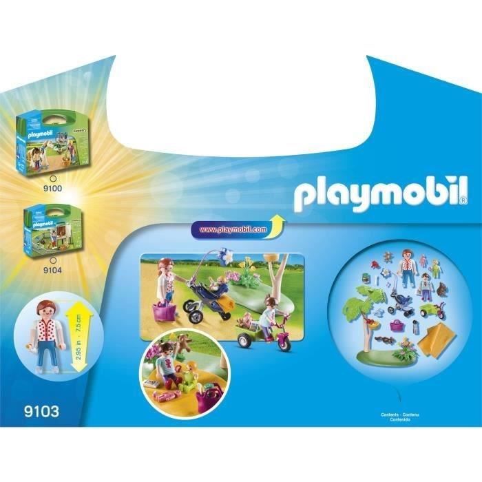 PLAYMOBIL - Valisette Pique-Nique en Famille - 9103 - Contient 3 personnages et de nombreux accessoires