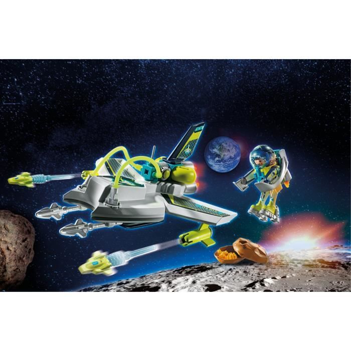 PLAYMOBIL Spationaute et drone - Space - Avec projectiles - Des 4 ans